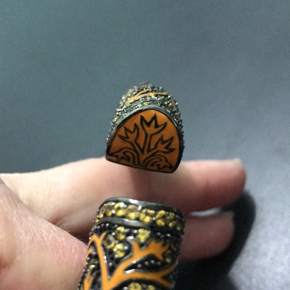 M.C.L Hinged 925 Yellow Sapphire Bracelet - Picture 3 of 6